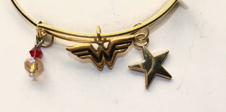 Wonder Woman Inspired Bangle Bracelet