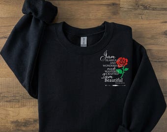 Sudadera de cuello redondo magníficamente confeccionada, Salmo 139, camisa informal para mujer, ropa cristiana