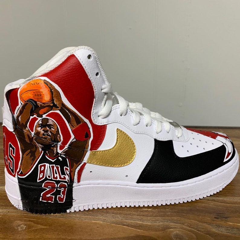 Custom Micheal Jordan AF1s Etsy
