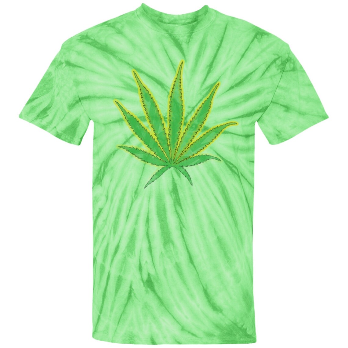 Pot Leaf Tie Dye Tshirt Etsy