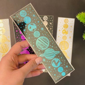 Solar System R Bookmark Ideas Solar System Bookmark | Space Foil Bookmark | Solar System Foil ...