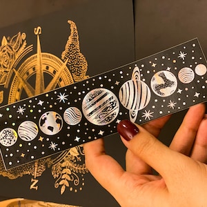 Solar System Bookmark | Space Foil Bookmark | Solar System Foil | Holographic Bookmark | Foil Bookmark