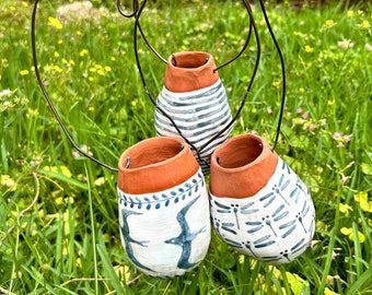 Propagation Jars ~ Hangable ~ Varied Styles ~ Flower Vase ~ for Plants and Garden ~ Handmade Ceramic by Blookat