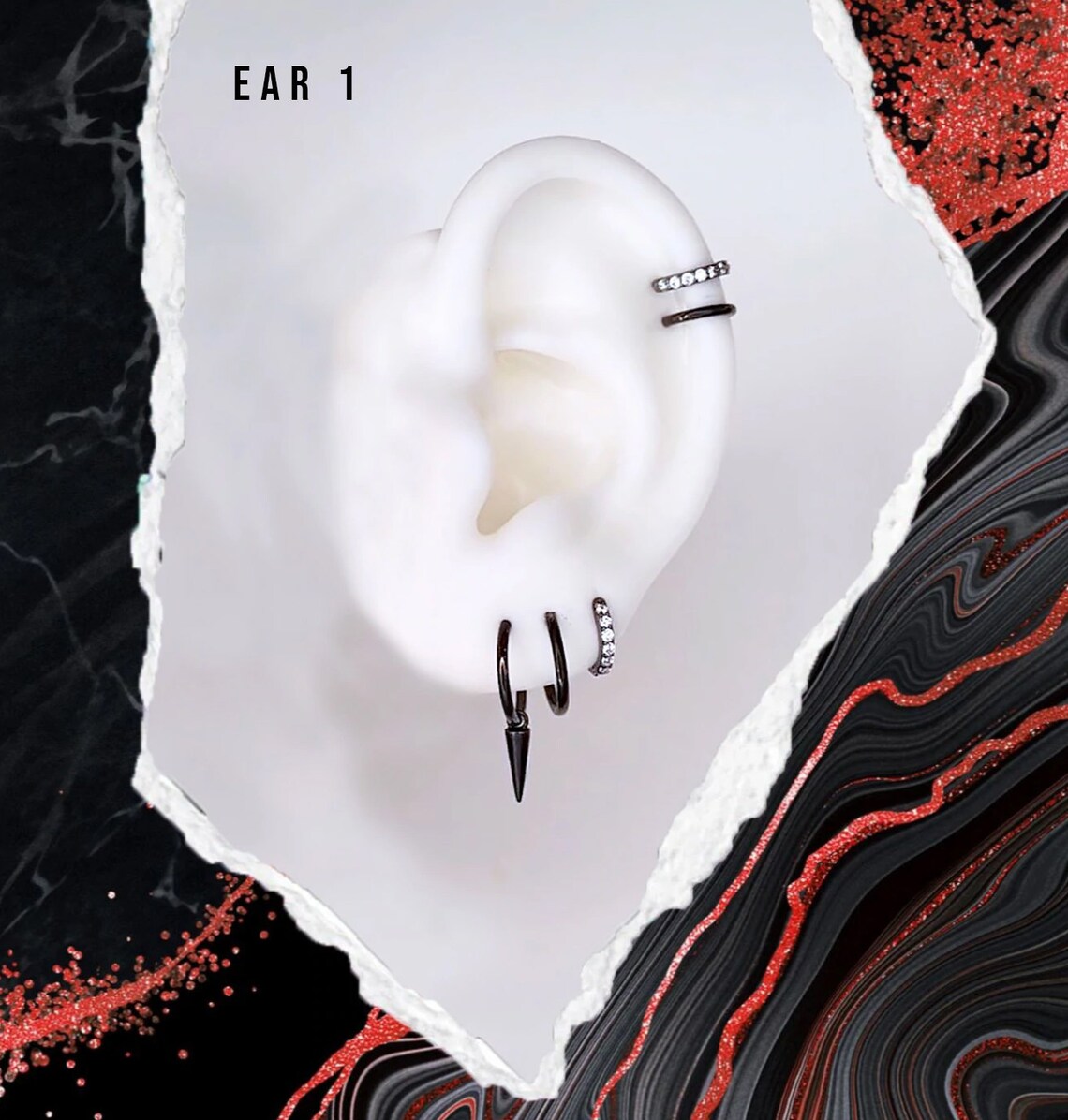 Yelena Belova Black Widow Earring Set Gunmetal Marvel Etsy