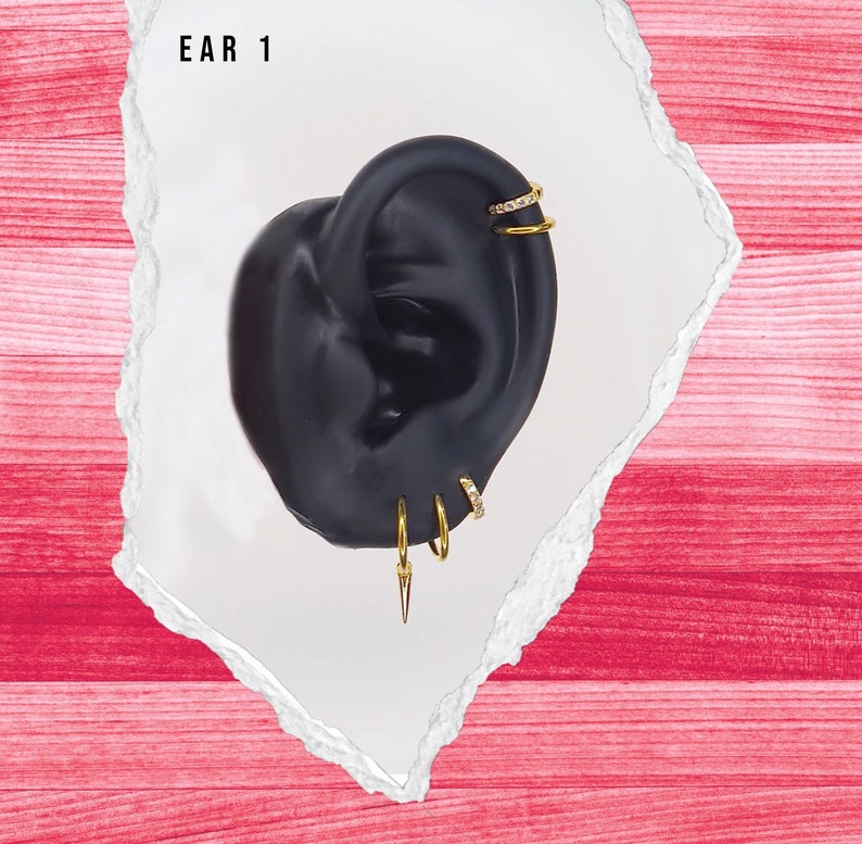 Yelena Belova Black Widow Earring Set Gold & Silver Options Etsy