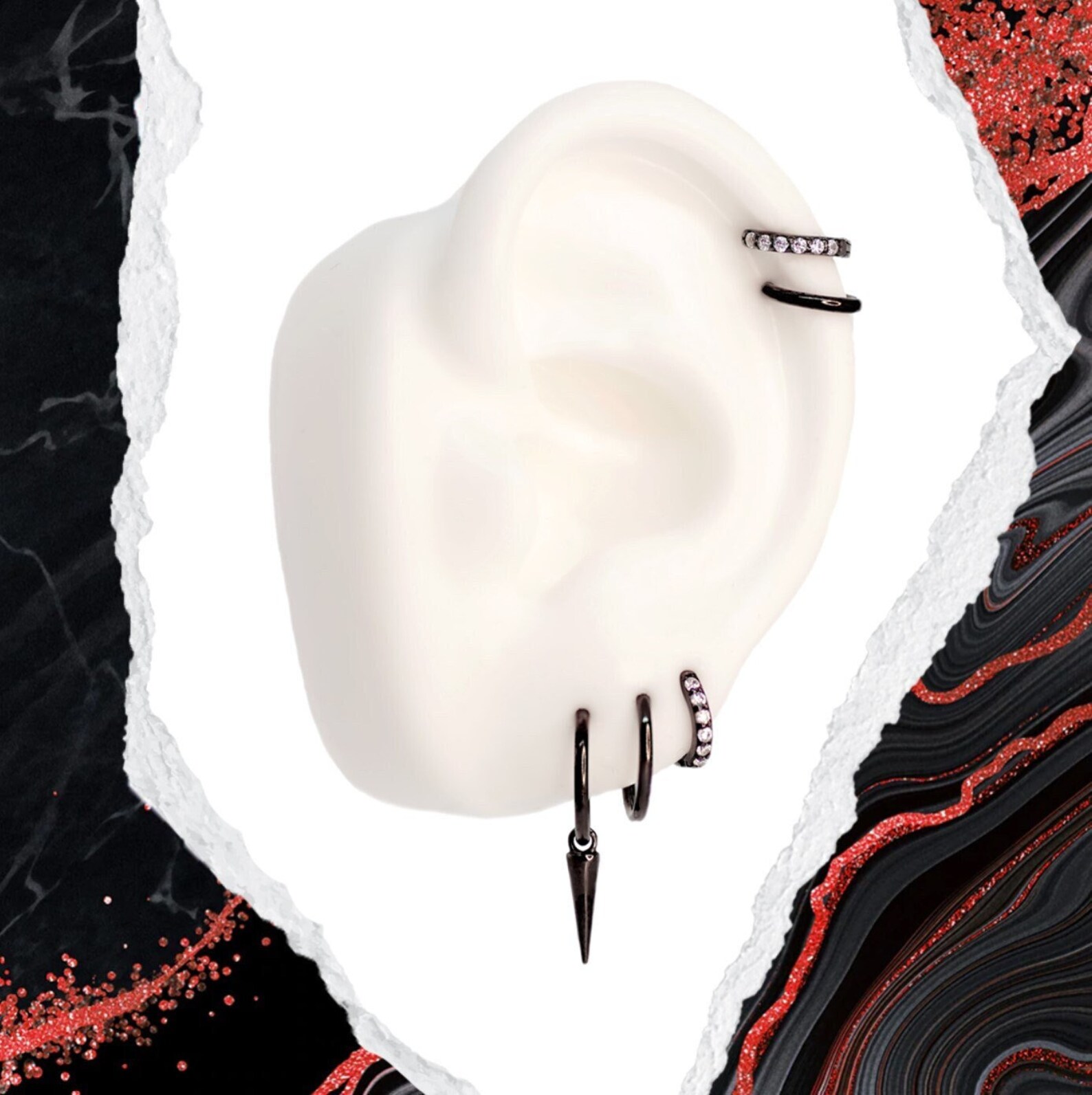 Yelena Belova Black Widow Earring Set Gunmetal Marvel Etsy