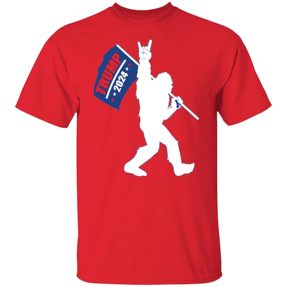 Trump 2024 Presidential Election T-shirt, Bigfoot Rock On