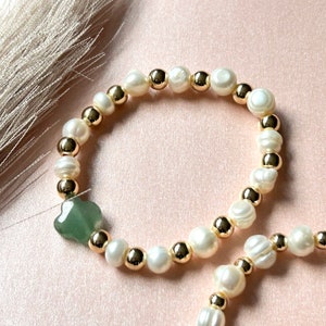 Shamrock Green Stone Bracelet, Good Luck Gifts, Four Leaf Clover Bracelet Gold, Lucky Bracelets, Bracelets That Brings Luck, Lucky Bracelet