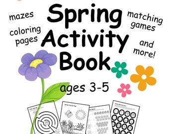 Spring Activity Book ages 3-5