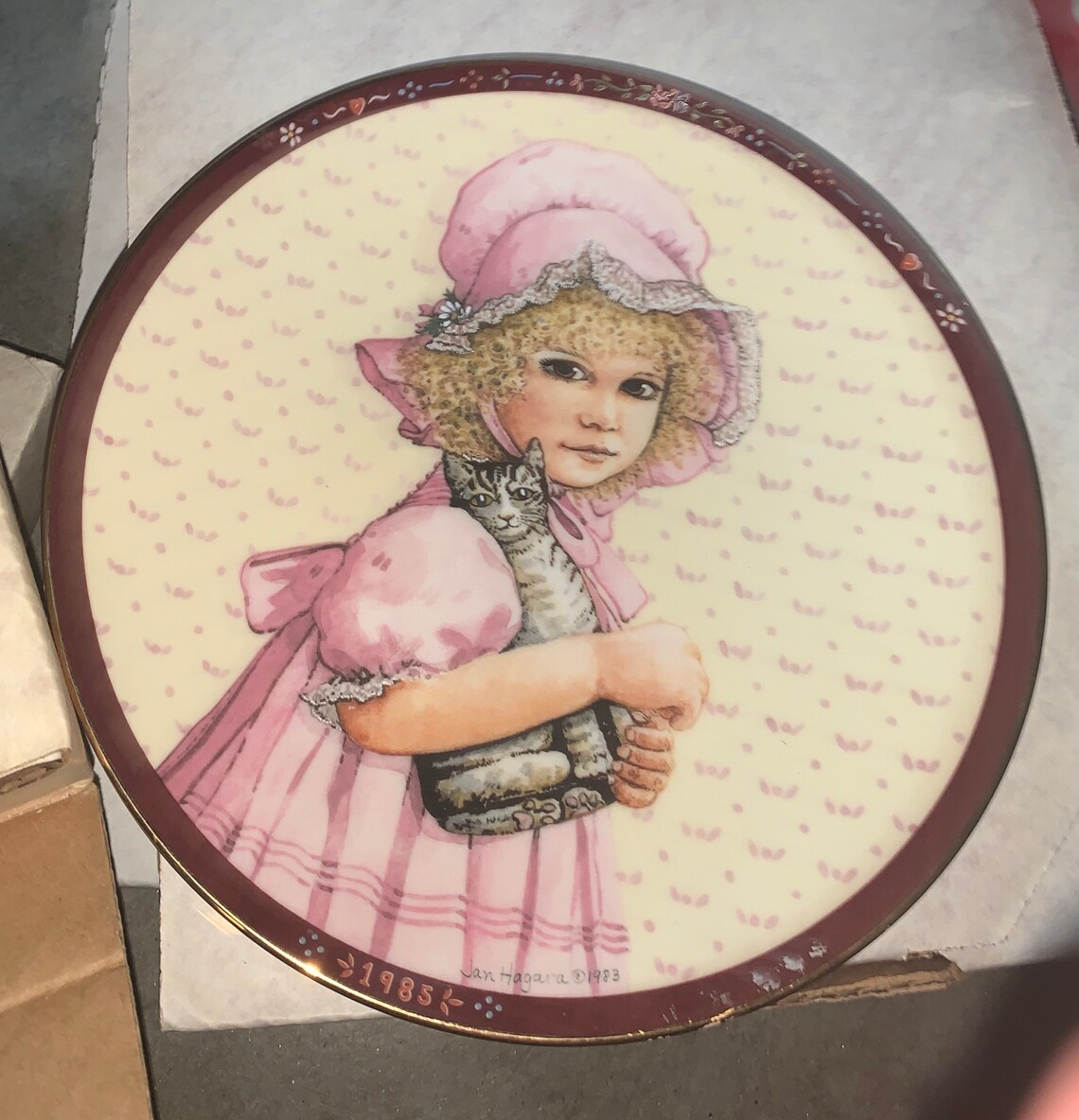 Jan Hagara Plates from B&J ART DESIGNS dated 1983 Country Etsy