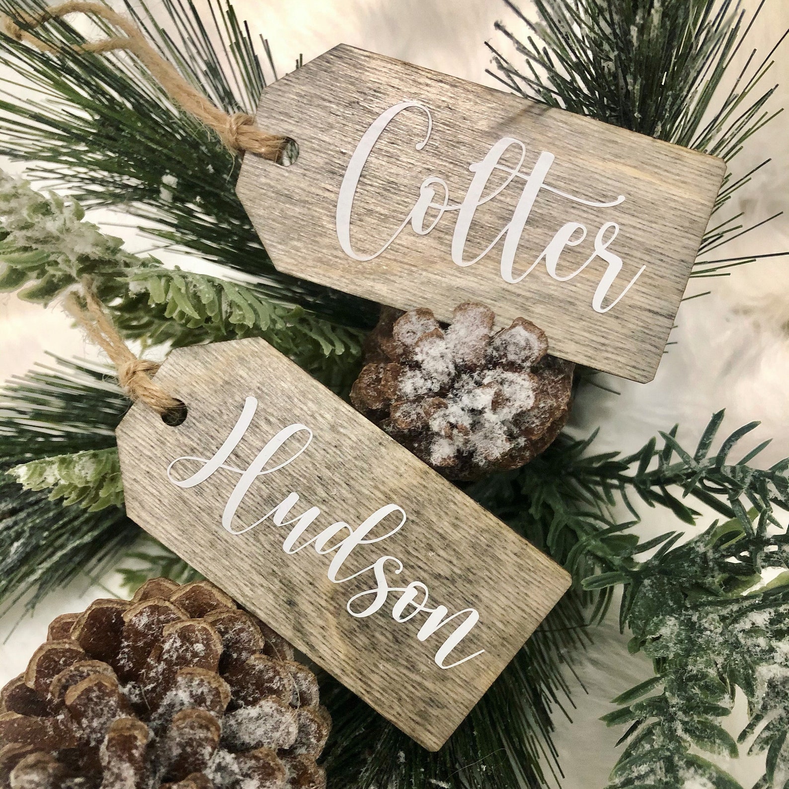 wooden name tags for stockings wooden name tags for stockings