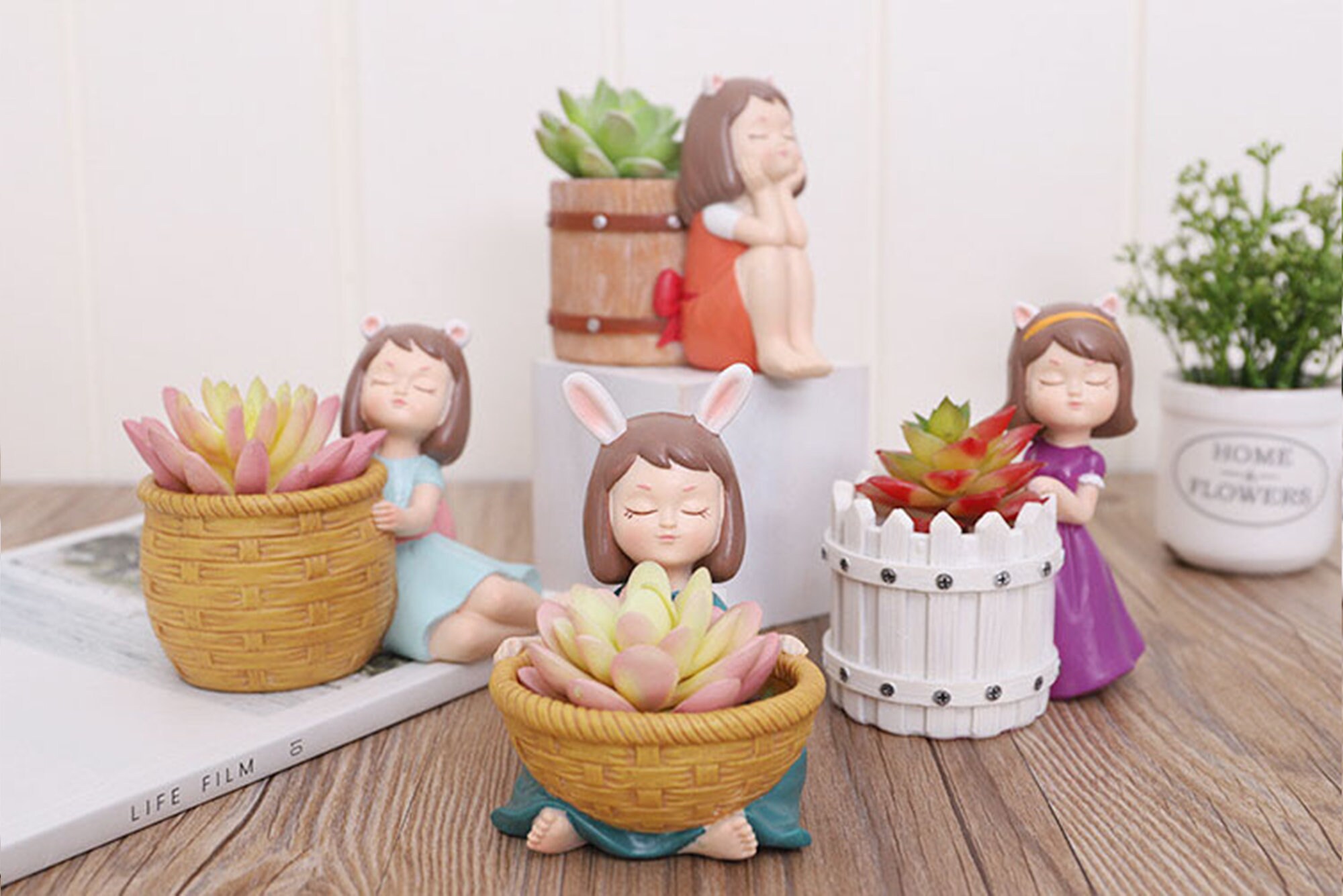 Cute Girl Pot Elegant Girl Pot Cute Planters Succulent Etsy Australia