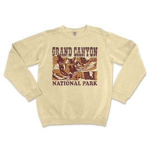 Grand Canyon National Park Comfort Colors Crewneck Sweatshirt Distressed Design