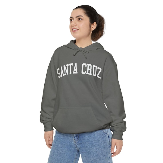 Santa Cruz California Comfort Colors Hooded Sweatshirt