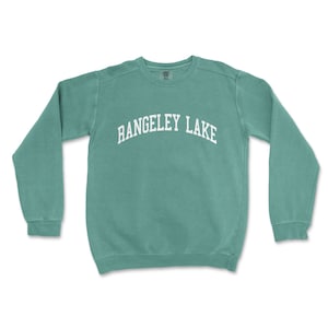 Rangeley Lake Maine Comfort Colors Crewneck Sweatshirt