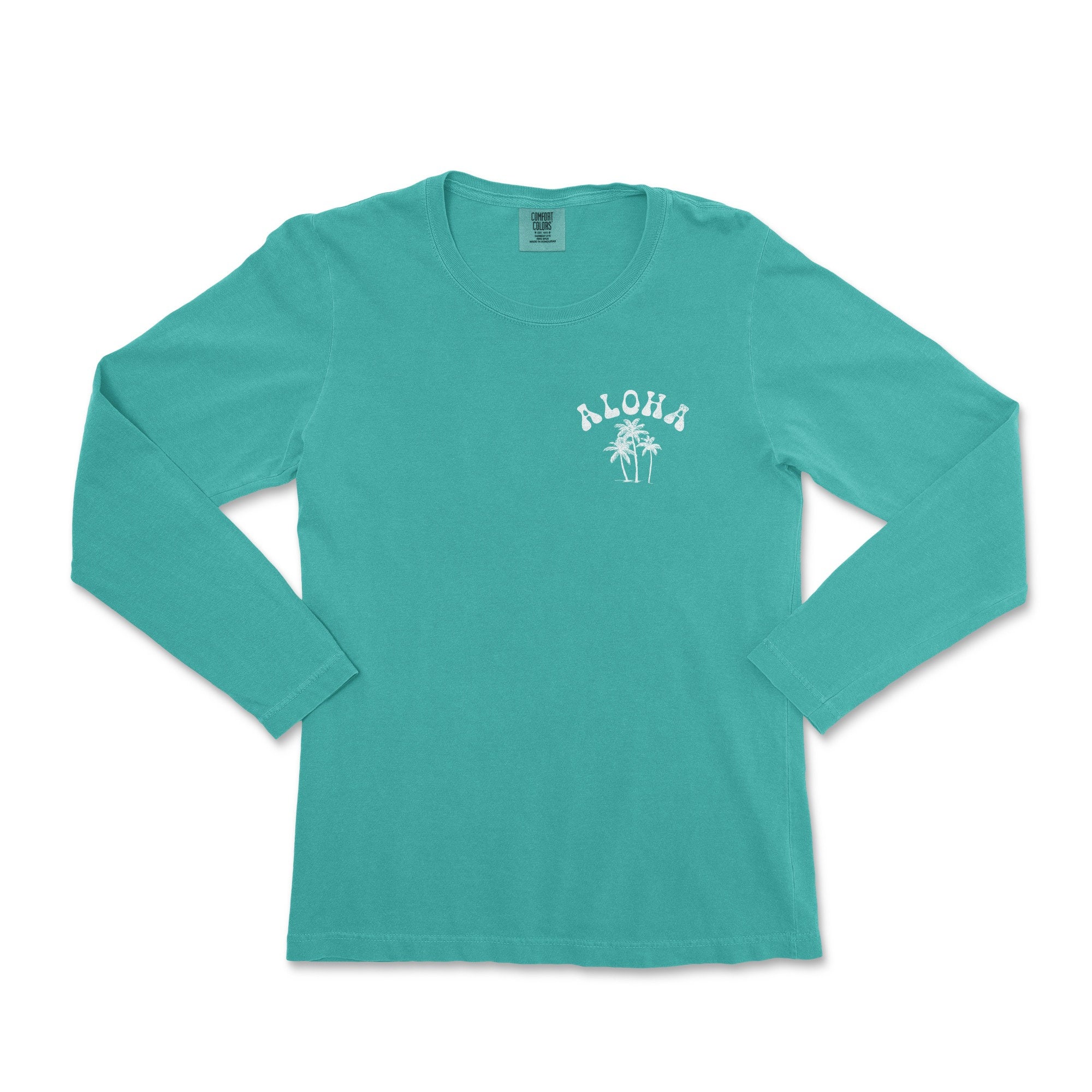 Hawaii Aloha Long Sleeve Shirt Front and Back Print - Etsy