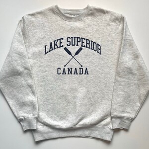 Lake Superior Canada Crewneck Sweatshirt Lake Superior Crewneck Pullover