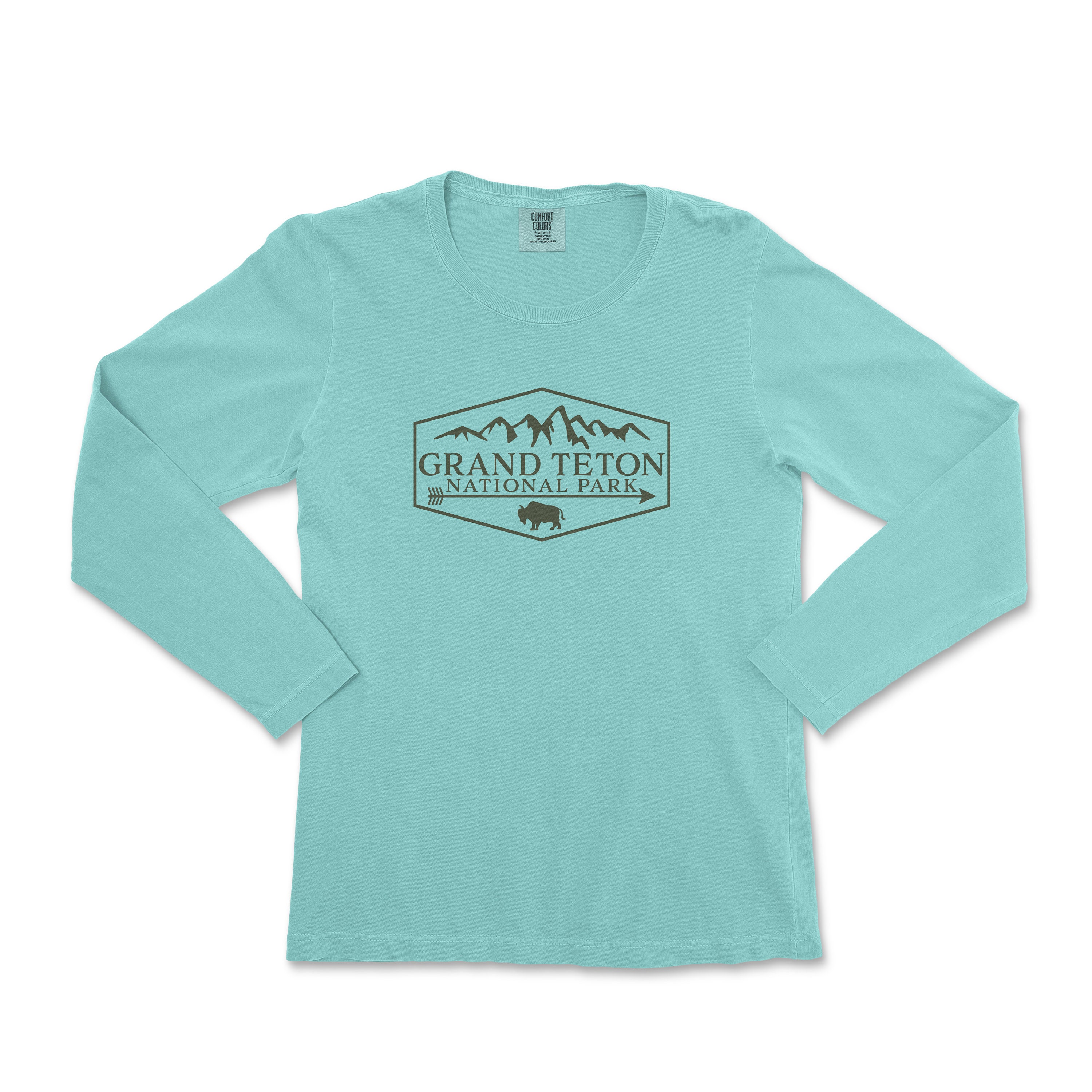 Grand Teton National Park Utah Comfort Colors Long Sleeve Shirt - Etsy