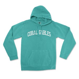 Coral Gables Florida Comfort Colors Hooded Sweatshirt