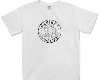 Martha's Vineyard Massachusetts Comfort Colors T-Shirt