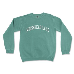Moosehead Lake Maine Comfort Colors Crewneck Sweatshirt