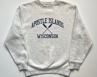 Apostle Islands Wisconsin Crewneck Sweatshirt Apostle Islands Crewneck