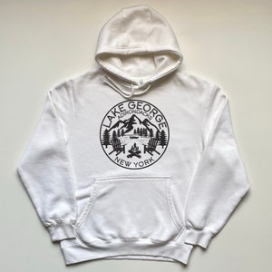 Lake George Adirondacks New York Lane 7 Hooded Sweatshirt