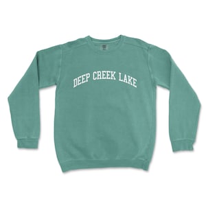 Deep Creek Lake Maryland Comfort Colors Crewneck Sweatshirt