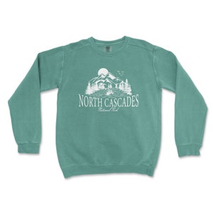 North Cascades National Park Washington Comfort Colors Crewneck Sweatshirt