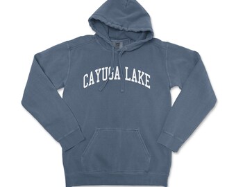 Cayuga Lake New York Comfort Colors Crewneck Sweatshirt