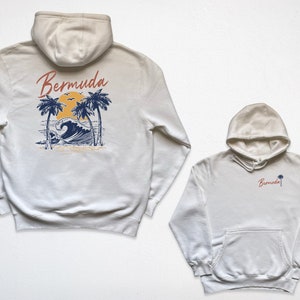 Bermuda Pullover Hooded Sweatshirt Front and Back Print