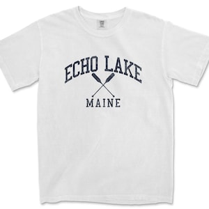 Echo Lake Maine Comfort Colors T-Shirt Echo Lake Shirt