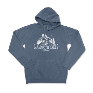 Mammoth Lakes California Comfort Colors Hooded Sweatshirt 画像 1