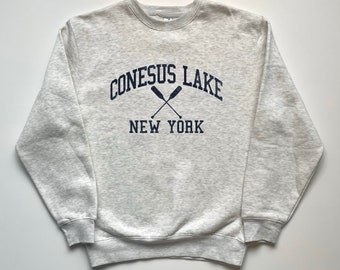 Conesus Lake New York Crewneck Sweatshirt Conesus Lake Pullover Crewneck