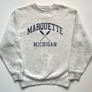 Marquette Michigan Crewneck Sweatshirt Marquette Pullover Crewneck