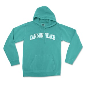 Cannon Beach Oregon Comfort Colors Hooded Sweatshirt
