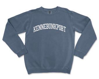 Kennebunkport Maine Comfort Colors Crewneck Sweatshirt