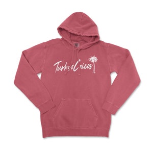 Turks & Caicos Beach Comfort Colors Hooded Sweatshirt