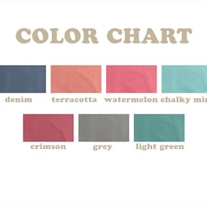 a color chart with different shades of watermelon