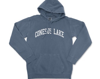 Conesus Lake New York Comfort Colors Crewneck Sweatshirt