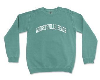Wrightsville Beach North Carolina Comfort Colors Crewneck
