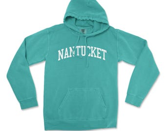 Nantucket Massachusetts Comfort Colors Hooded Sweatshirt