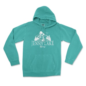 Jenny Lake Wyoming Comfort Colors Hooded Sweatshirt