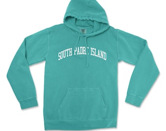 South Padre Island Texas Comfort Colors Hooded Sweatshirt