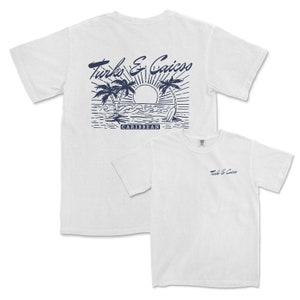 Turks & Caicos Comfort Colors T-Shirt Front and Back Print