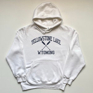 Yellowstone Lake Wyoming Hooded Sweatshirt Yellowstone Lake Hoodie