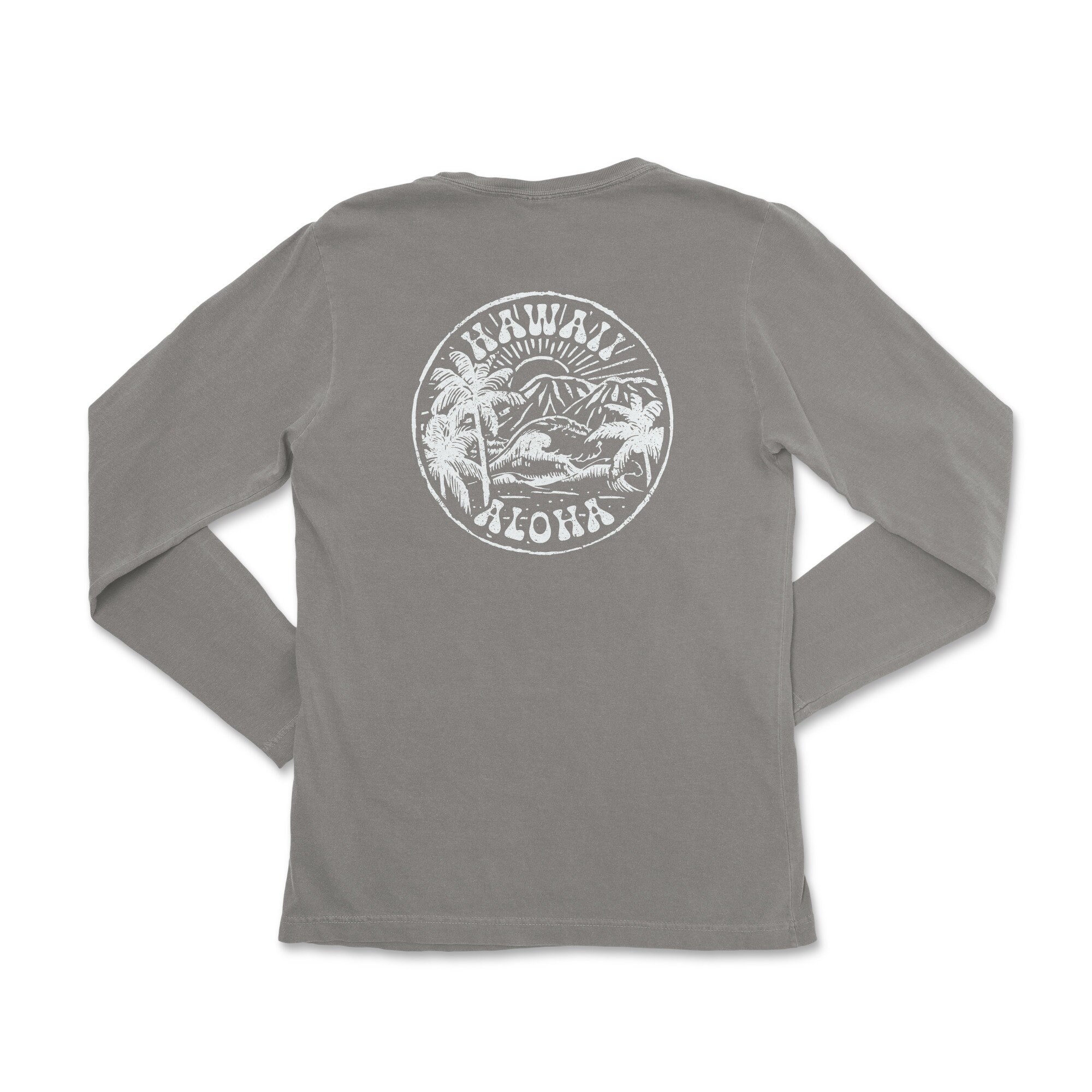 Hawaii Aloha Long Sleeve Shirt Front and Back Print - Etsy