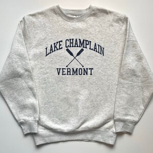 Lake Champlain Vermont Crewneck Sweatshirt Lake Champlain Pullover Crewneck