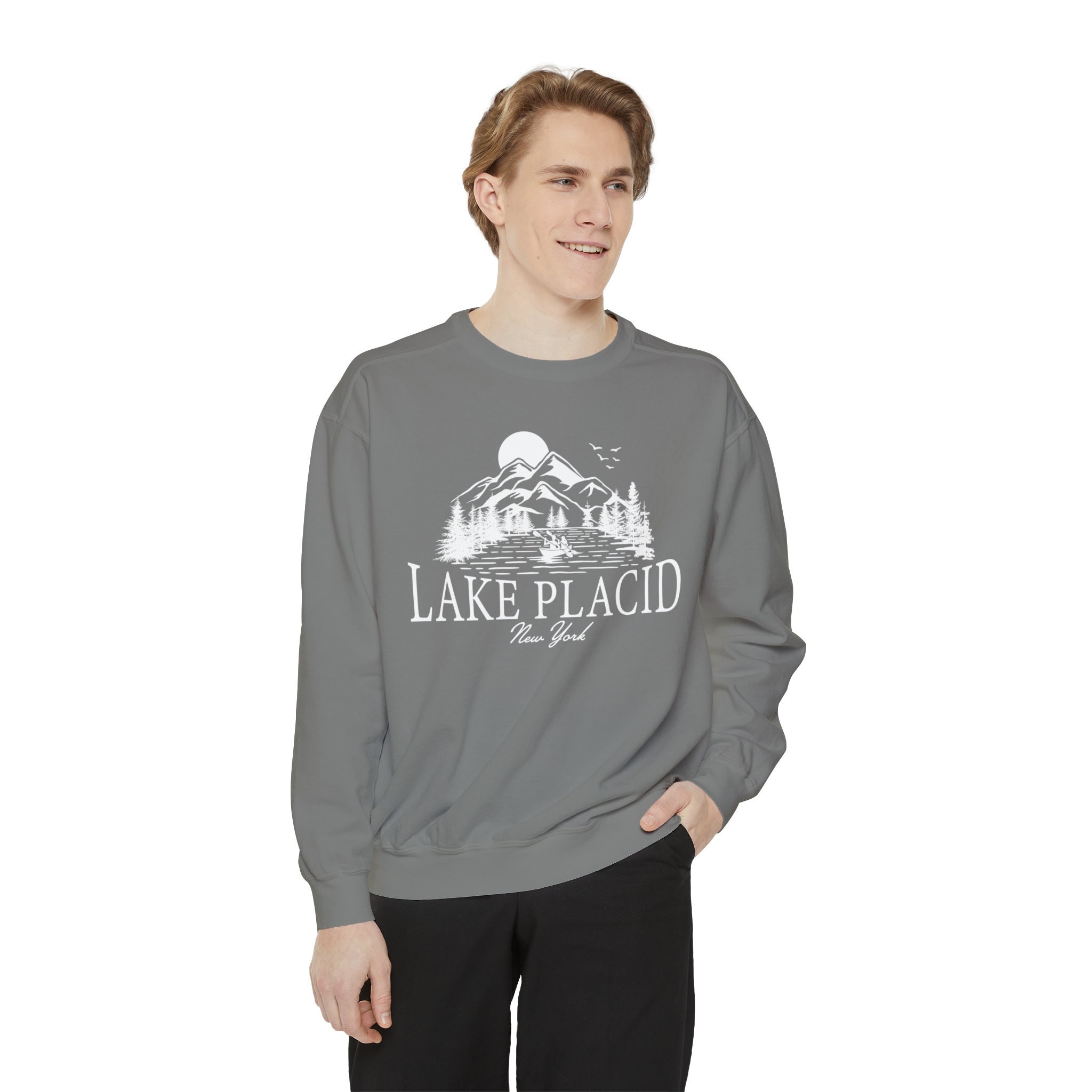 Lake Placid New York Comfort Colors Crewneck Sweatshirt - Etsy