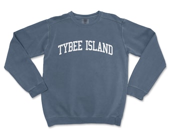 Tybee Island Georgia Comfort Colors Crewneck Sweatshirt